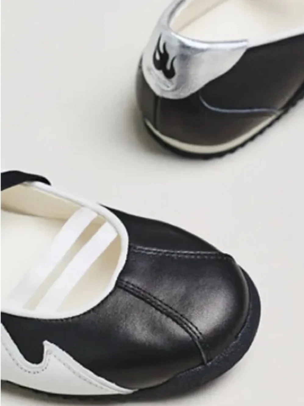 New in Box Black & White Slip-On Ballet Sneakers - Sneakerina